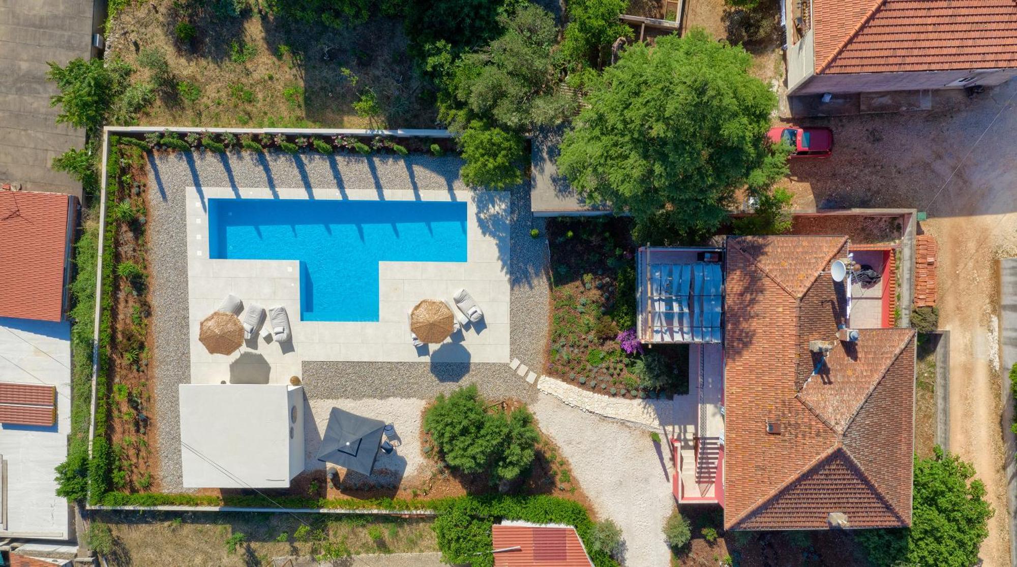 Hvar Luxury Villa And Pool With View In Heart Of Stari Grad 스타리 그라드 외부 사진