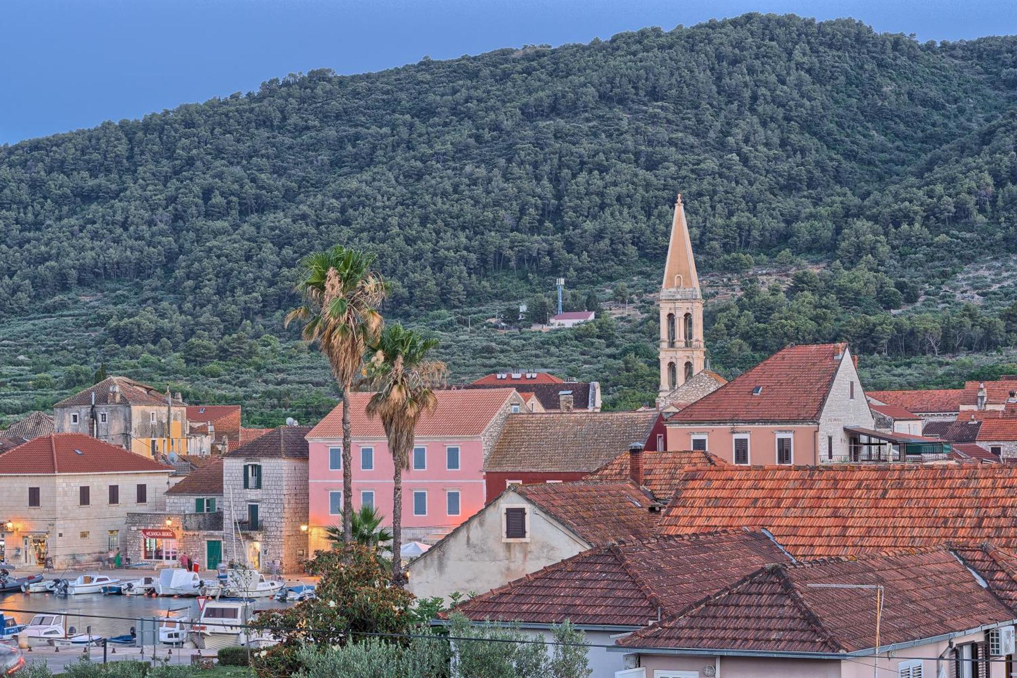 Hvar Luxury Villa And Pool With View In Heart Of Stari Grad 스타리 그라드 외부 사진