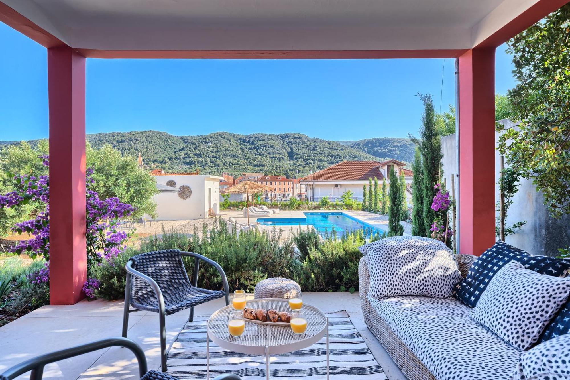 Hvar Luxury Villa And Pool With View In Heart Of Stari Grad 스타리 그라드 외부 사진