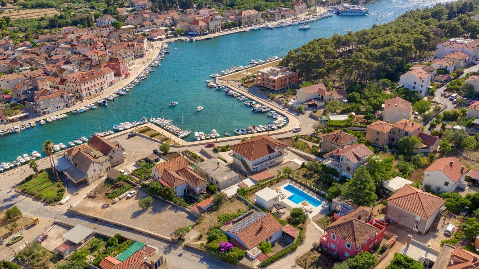 Hvar Luxury Villa And Pool With View In Heart Of Stari Grad 스타리 그라드 외부 사진